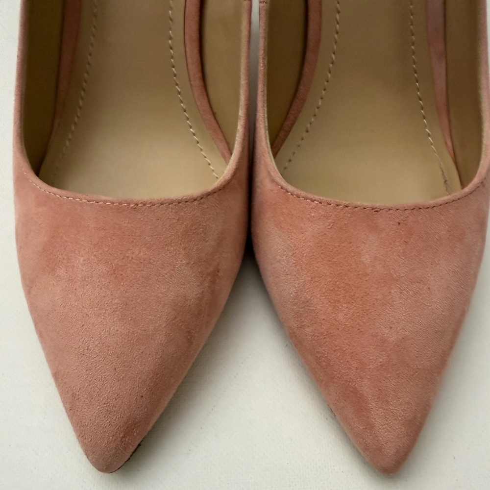 Coach Pink Suede Pointed-Toe Heels - Picture 8 of 10